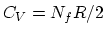 $C_V = N_fR/2$