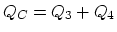 $Q_C=Q_3+Q_4$