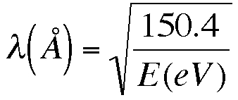 equation for electron wavelength