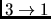 $3\rightarrow 1$