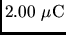 $2.00 \rm\mu C$