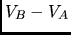 $V_B - V_A$