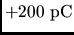 $+200 \rm pC$