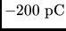 $ -200 \rm pC$
