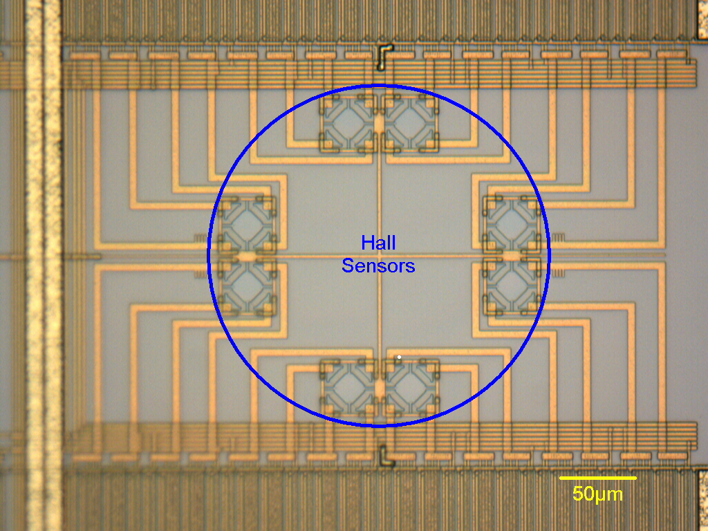 Hall sensors in an iphone