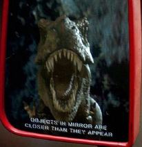 TRex in mirror